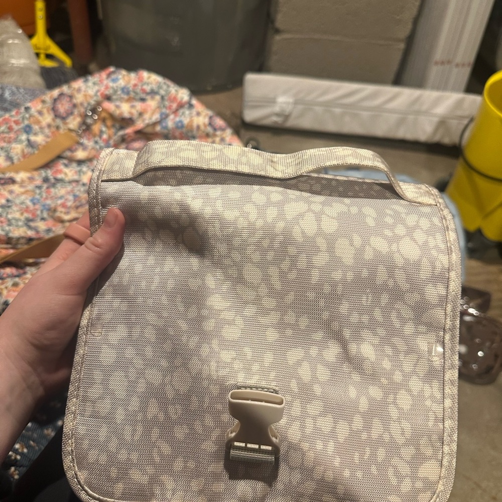 Cream Cosmetic Bag